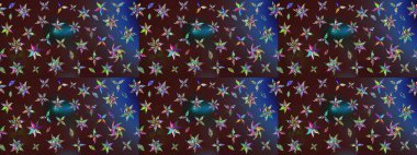 Çiçekli el çizimi çizimi deseni. Modern gelişim kahverengi ve mavi raster arka plan duvar kâğıdı illüstrasyon klasik çizgili iz sürme desenli çiçekler, çiçekli süsler.