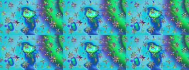 Çizim çiçek deseni duvar kağıdı, web sitesi arka planı, ambalaj kağıdı, davetiye, broşür, afiş veya web sitesi için kullanılabilir. Karalama elementleri. El çizimi Raster illüstrasyonu.