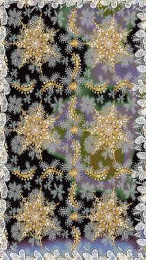 Noel altın kar tanesi kusursuz desen. Kış kar dokusu duvar kağıdı. Sembol bayramı, yeni yıl kutlamaları, altın desenler. Gri renkli altın kar taneleri.