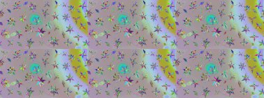 Tarafsız ve gri renklerde çiçekler. Renkli Bahar Teması eskiz kalıbı. Çiçek desenli eskiz, yaz çiçekleri. Düz Çiçek Elementleri Tasarımı.