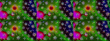 Çiçek deseni. Raster güzel kumaş deseni çiziyor. Renkli Bahar Teması eskiz kalıbı. Düz Çiçek Elementleri Tasarımı.