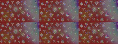 Suluboya çizim kalıbı. Dekorasyon ve tasarım için güzel bir desen. Moda baskısı. Çiçeğin suluboya çizimlerinin mükemmel deseni. Eski model. Raster illüstrasyonu.