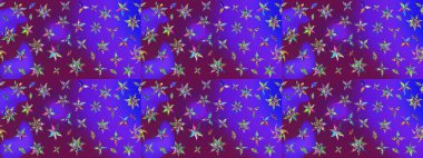 Çiçek deseni. Raster illüstrasyonu. Chichi 'nin kumaş kalıbını çiz. Renkli Bahar Teması eskiz kalıbı. Düz Çiçek Elementleri Tasarımı.