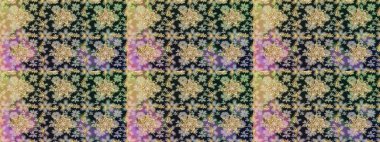 Kusursuz oryantal klasik altın desen. Gri renklerde altın tekrarlayan elementler içeren Raster soyut arkaplanı.