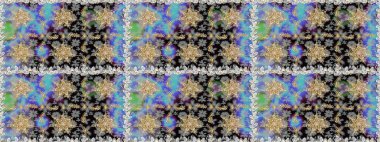 Gri renkli ve altın elementli geleneksel altın sarısı desen. Barok tarzında kusursuz bir doğulu süsü..