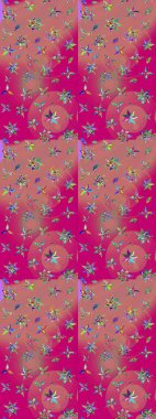 Suluboya çizim kalıbı. Dekorasyon ve tasarım için güzel bir desen. Moda baskısı. Çiçeğin suluboya çizimlerinin mükemmel deseni. Eski model. Raster illüstrasyonu.