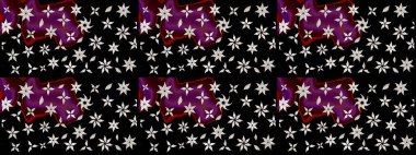 Moda baskıları için zarif bir şablon. Küçük çiçekte güzel bir desen. Motley illüstrasyonu. Küçük renkli çiçekler. Çiçekli bahar çiçekleri. Çizim.