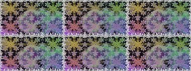 Raster oryantal süs. Kusursuz altın desen. Gri renklerde, altın elementlerle kusursuz desen.