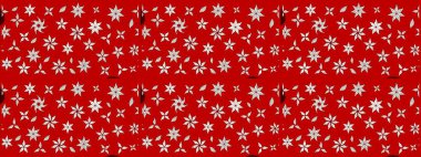 Şatafatlı bahar bahçesi dokusu. Kırmızı ve nötr renkler üzerine çiçek çizimi. Kırmızı ve nötr renklerde çiçekler. Raster illüstrasyonu. Çiçek deseni.