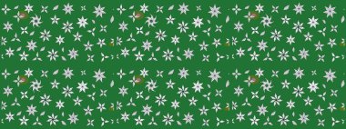 Renkli Bahar Teması eskiz kalıbı. Raster. Düz Çiçek Elementleri Tasarımı.