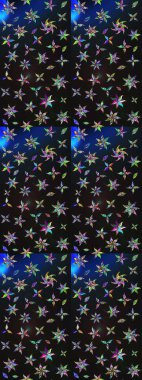 El çizimi Raster çizimi. Çizim çiçek deseni duvar kağıdı, web sitesi arka planı, ambalaj kağıdı, davetiye, broşür, afiş veya web sitesi için kullanılabilir. Parlak elementlerin.