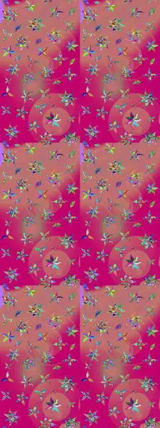 Suluboya çizim kalıbı. Dekorasyon ve tasarım için güzel bir desen. Moda baskısı. Çiçeğin suluboya çizimlerinin mükemmel deseni. Eski model. Raster illüstrasyonu.