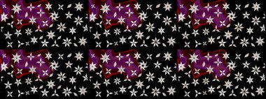 Moda baskıları için zarif bir şablon. Küçük çiçekte güzel bir desen. Motley illüstrasyonu. Küçük renkli çiçekler. Çiçekli bahar çiçekleri. Çizim.