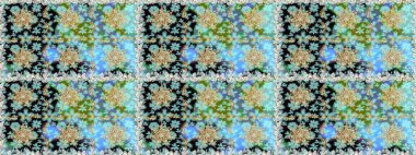 Çiçekli süslemeli, pürüzsüz bir desen. Duvar kâğıdı için altın süslü bir illüstrasyon. Süslü dantel iz sürücü. Tarafsız renkler üzerine geleneksel Arapça dekor. Doğu tarzında vintage tasarım ögesi.