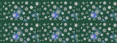 Güzel kumaş deseni. Raster suluboya çiçek deseni, narin çiçekler, yeşil ve nötr çiçekler, tebrik kartı şablonu.