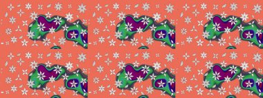 Yumuşak, yaz çiçekli arka plan. Çiçekler turuncu ve nötr renklerde. Raster çiçek desenli ve çiçekli..