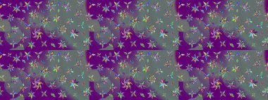 Çiçekli çiçek deseni, suluboya. Raster deseni. Süslü kumaş deseni.