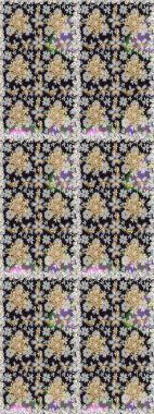 Gri renklerde altın tekrarlayan elementlerle soyut arkaplan. Kusursuz oryantal klasik altın desen.