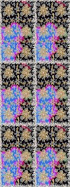 Gri renklerde, altın elementlerle kusursuz desen. Kusursuz altın desen. Raster doğulu süsü.