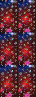 Zarif, parlak ve eskiz kahverengi ve kırmızı çiçek desenli tasarım. Raster. Sabıka baskıları, bebek kıyafetleri, duvar kâğıtları, paket kutuları vb..