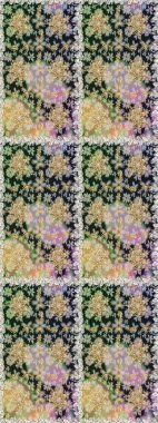 Klasik oryantal desen gri renklerden üstündür. Damask pürüzsüz süsü. Geleneksel raster ve altın desen.