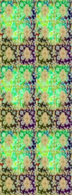 Doğu tarzı arabesk tarzında altın elementler. Çizim altın desenli bukleler. Raster Golden eskiz kalıbı. Yeşil renkte çizim deseni.