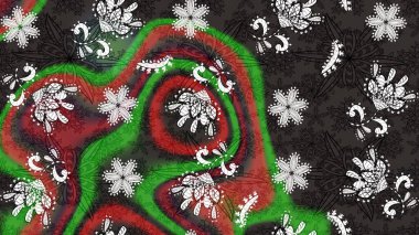 Chichi 'nin kumaş kalıbını çiz. Raster illüstrasyonu. Çiçek deseni. Düz Çiçek Elementleri Tasarımı. Renkli Bahar Teması çizim şablonu.