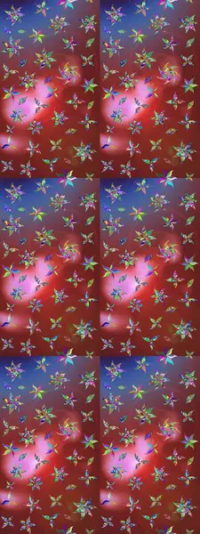 Vadinin çiçekleri kahverengi ve kırmızı renklerde. Çiçeksel çizim kalıbının çizimi.