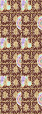 Klasik Raster altın desenini çiz. Kahverengi renkli ve altın elementli eskiz deseni. Klasik klasik klasik arka plan. Geleneksel oryantasyon süsü.