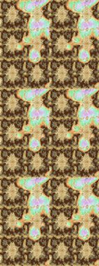 Senin tasarımın için, duvar kağıdı. Altın renkli çizim çizimi. Raster geometrik arka plan. Kahverengi renklerde altın çiçekli eskiz deseni.