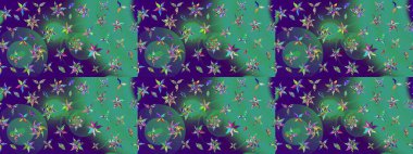 Doodle çiçekler ve dalları, otlar ve çiçekler. Elle çizilmiş. Raster resim. Güzel kumaş deseni.