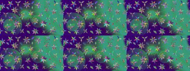 Doodle çiçekler ve dalları, otlar ve çiçekler. Elle çizilmiş. Raster resim. Güzel kumaş deseni.