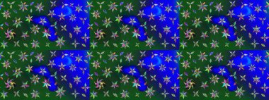 Renkli Bahar Teması eskiz kalıbı. Düz Çiçek Elementleri Tasarımı. Parlak arkaplan eskiz desenli çiçekli fantezi tasarımı.