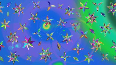 Tony 'nin kumaş kalıbını çiz. Modaya uygun kumaş deseni. Raster illüstrasyonu. Küçük çiçekte sevimli çiçek deseni var..