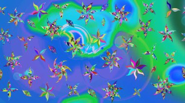 Çiçek arkaplan. Çizim raster deseni. Güzel kumaş deseni.