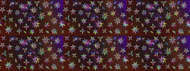 Parlak elementlerin. Çizim çiçek deseni duvar kağıdı, web sitesi arka planı, ambalaj kağıdı, davetiye, broşür, afiş veya web sitesi için kullanılabilir. El çizimi Raster illüstrasyonu.