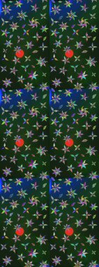 Eskiz arkaplan modeli. Mavi ve gri renkte yaprakları olan yabani çiçekler. Suluboya, elle çizilmiş. Raster illüstrasyonu.