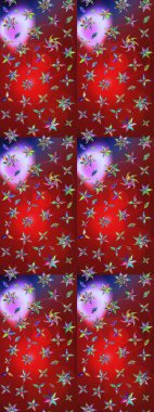 Sketch Floral Pattern in Raster illustration. Fancy fabric pattern. Colour Spring Theme sketch pattern Background. Flat Flower Elements Design.