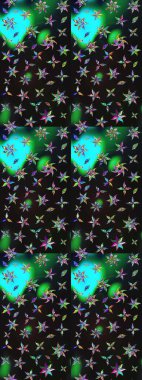 Elle çizilmiş sonbahar çiçeği deseni. Renkli gri ve yeşil çizim kalıpları. Doodle tarzı. Tekstil ve kapak tasarımı için mükemmel. Gri ve yeşil renkte çiçekler.