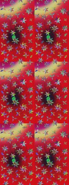 Küçük çaplı çiçeklerdeki basit şirin desenler. Tekstil veya kitap kapakları, imalat, duvar kağıtları, baskı, hediye paketi ve yapıştırma kitabı için çiçek eskizi geçmişi. Raster illüstrasyonu.