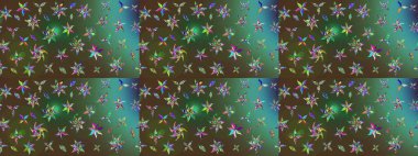 Eskiz modeli etnik tasarım. Çiçekleri, deniz kabukları, mandalaları ve suluboya efektleriyle donanma geçmişi. Yatak çarşafları, ceket, paket tasarımı, kumaş ve moda kavramları için tekstil baskısı.