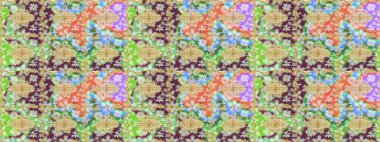 Raster illüstrasyonu. Tekrarlayan elementlerle soyut arkaplan oluşturun. Tarafsız renkler ve altın elementler üzerine altın eskiz deseni. Sketch damask klasik altın desen.