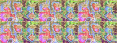 Raster illüstrasyonu. Oriental raster klasik nötr ve altın desenli. Soyut arkaplan çizimi.