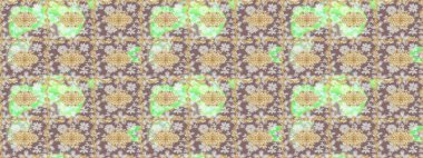 Raster illüstrasyonu. Klasik klasik klasik arka plan. Tarafsız renklerde altın elementlerle çizim. Klasik Raster altın desenini çiz. Geleneksel oryantasyon süsü.