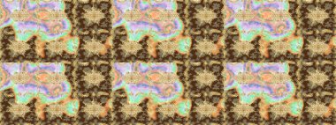 Süslü raster dekorasyonu. Kahverengi yerine altın rengi barok çiçekli eskiz deseni. Kahverengi renklerde altın element. Lüks, kraliyet ve Viktorya dönemi konsepti.