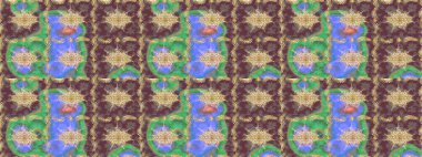 Kıvrımlı çizimler. Doğulu stil, altın elementlerle kahverengi renklerde altın desenli arabesk yapar. Raster altın desen.