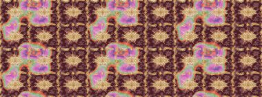 Barok tarzında eskiz oryantal süsü. Raster geleneksel altın çizim deseni kahverengi renkler üzerine.