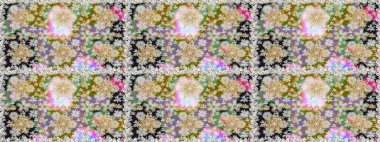 Kusursuz soyut bir arkaplan. Oriental raster klasik nötr ve altın desenli. Raster illüstrasyonu.