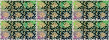 Doğu tarzında klasik tasarım öğesi. Duvar kâğıdı için altın süslü bir illüstrasyon. Çiçekli süslemeli, pürüzsüz bir desen. Gri renkli geleneksel Arapça dekor. Süslü dantel iz sürücü.