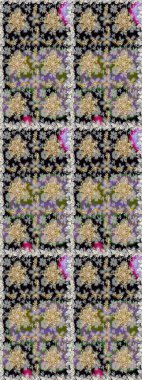 Kusursuz altın desen. Raster oryantal süs. Gri renklerde, altın elementlerle kusursuz desen.